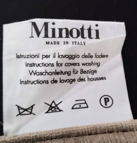 Velvet 3-seater sofa Minotti