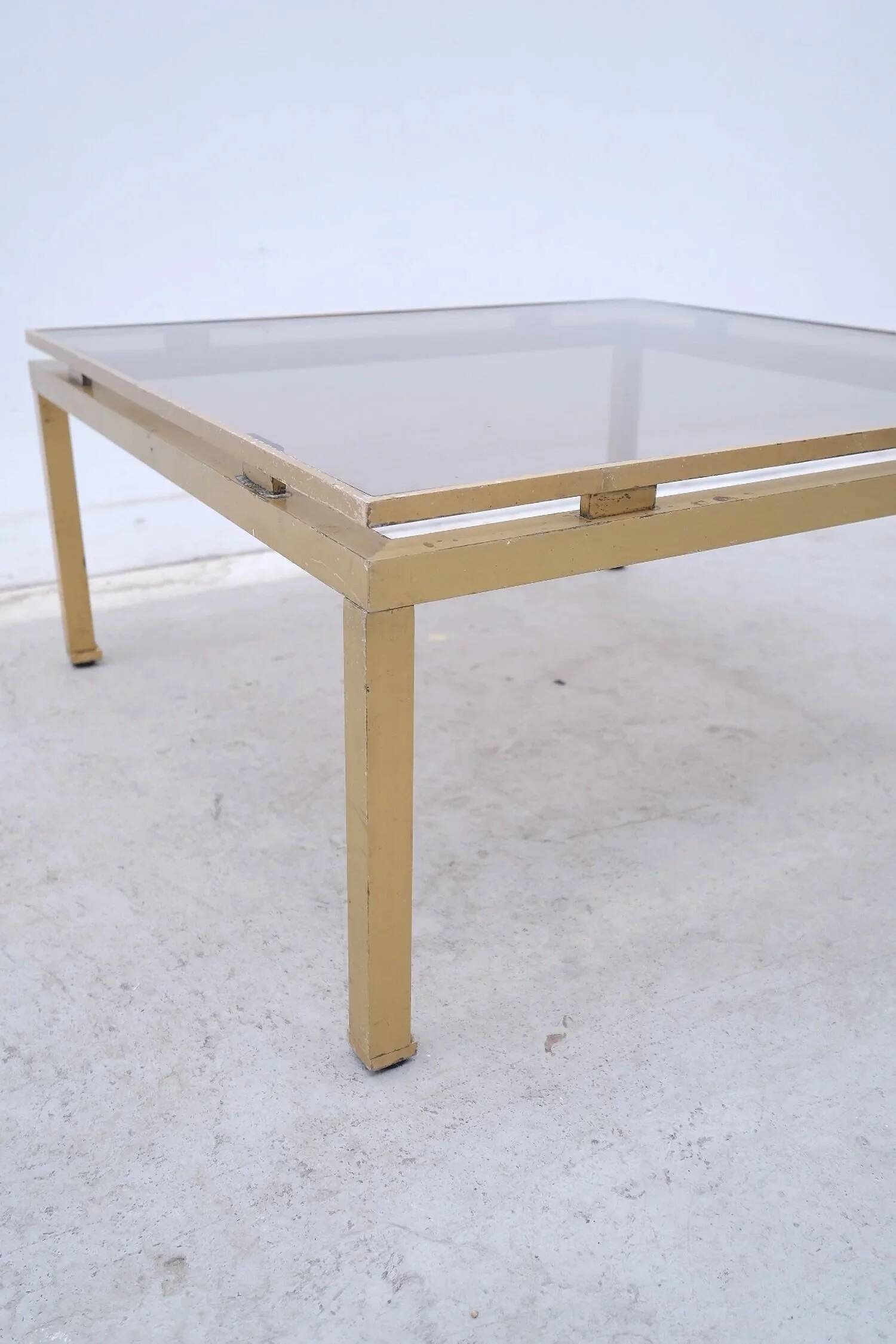 Brass coffee table by Guy Lefevre for Maison Jansen, 1960