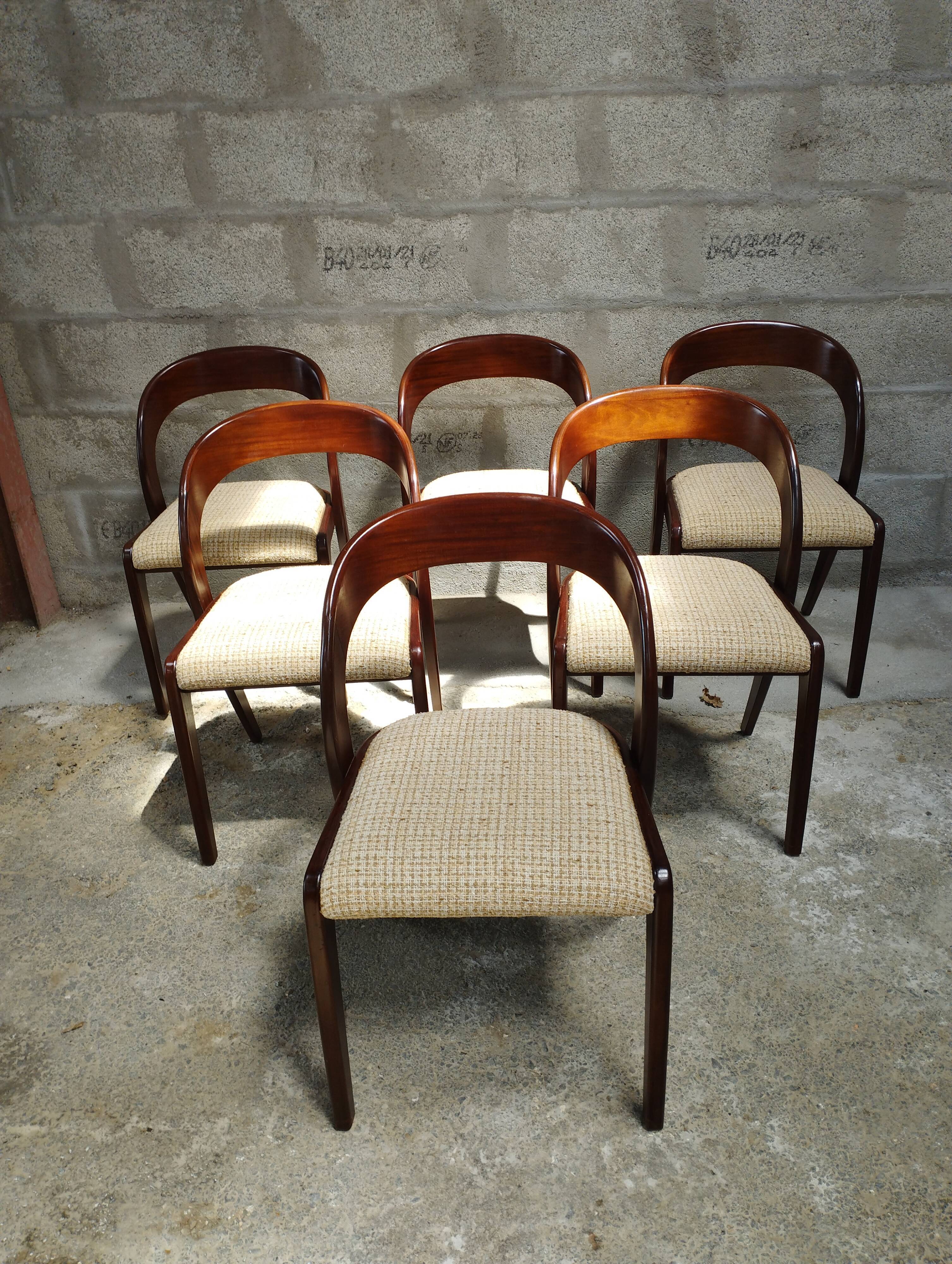 Vintage teak table and chairs set