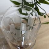 Set of 6 engraved wine glasses
