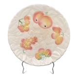 Sarreguemines serving and presentation dish with fruit motifs