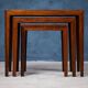 Nest Tables by Severin Hansen for Haslev Møbelsnedkeri, Denmark, 1960s, Set of 3