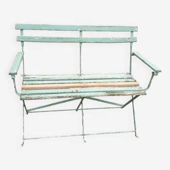 Banc de jardin en fer et métal