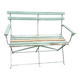 Iron and metal garden bench