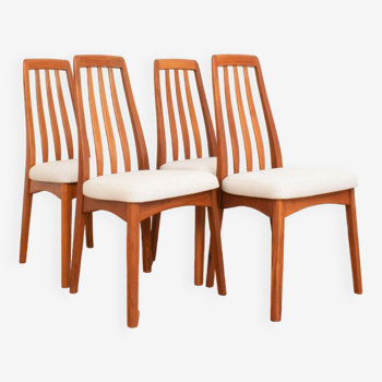 Mid-Century Teak Dining Chairs by Benny Linden, 1970s, Set of 4