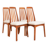 Mid-Century Teak Dining Chairs by Benny Linden, 1970s, Set of 4