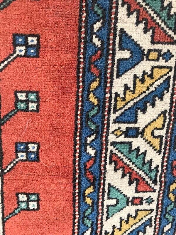 Joli tapis vintage turc Kars fait main - 105x153