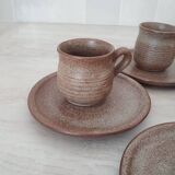 Stoneware coffee service from Vallauris