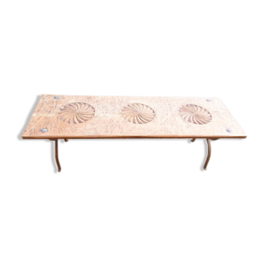 Table basse banc metal