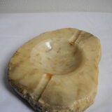 Alabaster ashtray, vintage retro decor