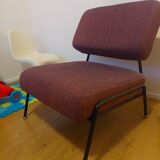 Designer wool armchair