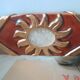 Large ceramic mirror signed Marion de Crecy, daughter of Mithé Espelt