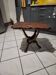 Table basse avec pied noués en bois motif africain