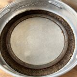 Set of 2 antique jars with aluminum lids