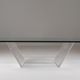 Plexiglas and glass coffee table "Les invisibles du marais", France 1980s