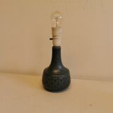 Blue ceramic table lamp, estimated 1960s. Danish, design.