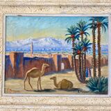 Tableau orientaliste S Monvoisin
