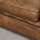 English cowhide leather Chesterfield 2-seater sofa in a luxurious colour