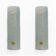Pair of Modern Italian Murano Glass Green Water and Brass Wall Sconces