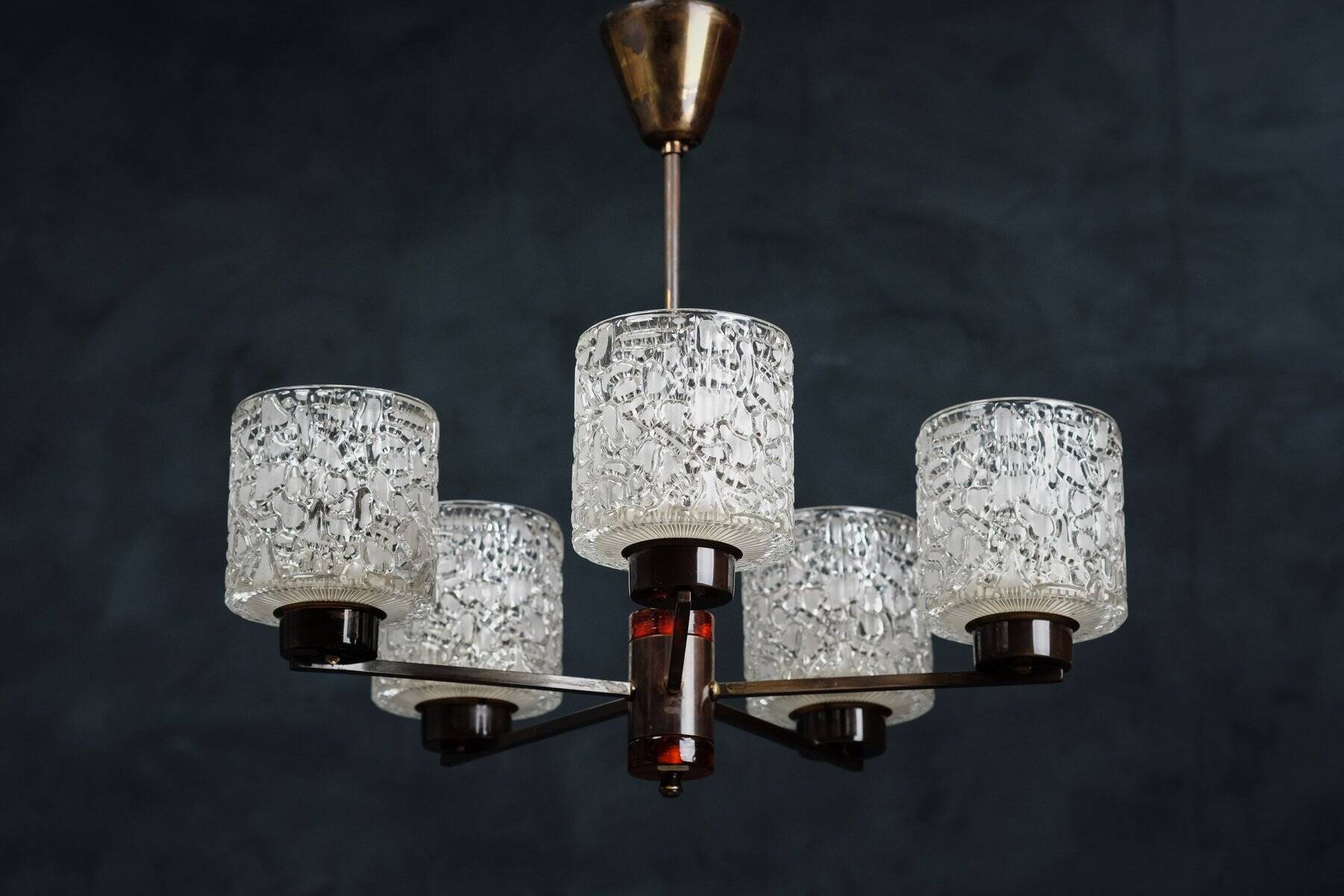 Lustre by Carl Fagerlund for Orrefors, 1950s
