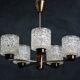 Lustre by Carl Fagerlund for Orrefors, 1950s