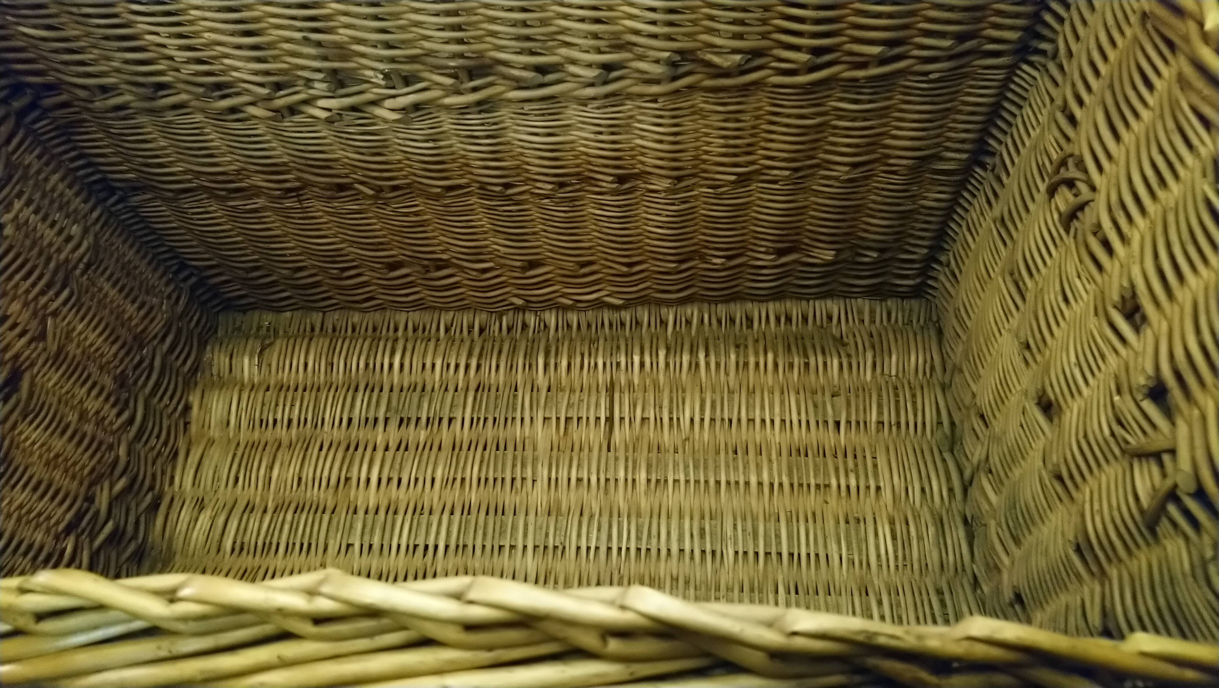 Rattan travel trunk