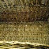Rattan travel trunk