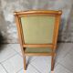 Fauteuil anglais velours vert