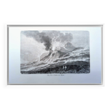 Printed in 1868, Hekla volcano, Iceland.