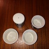 3 Coquetiers + salt shaker Villeroy Boch acapulco , vintage , ceramic