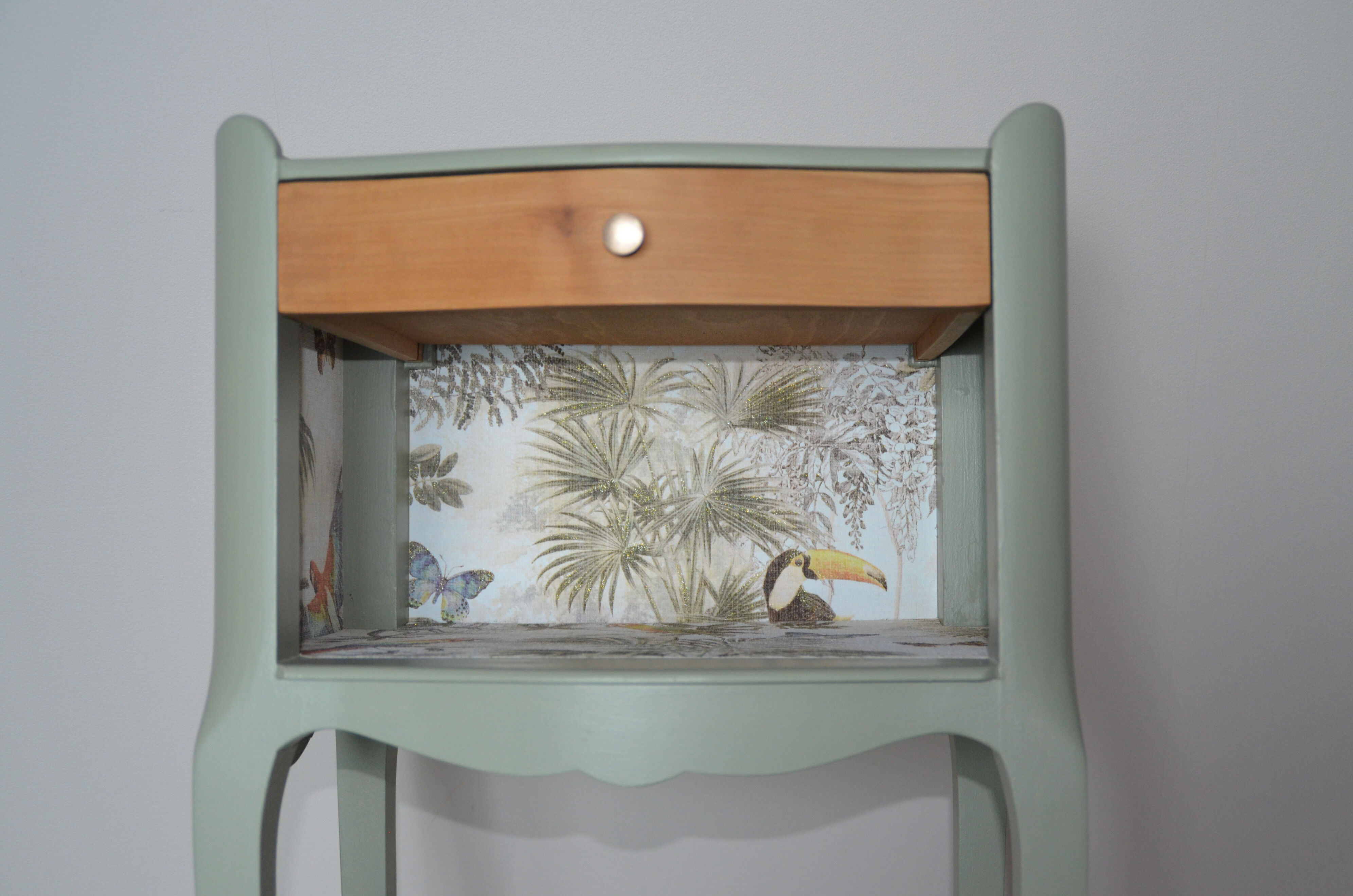 Louis XV style bedside, revamped
