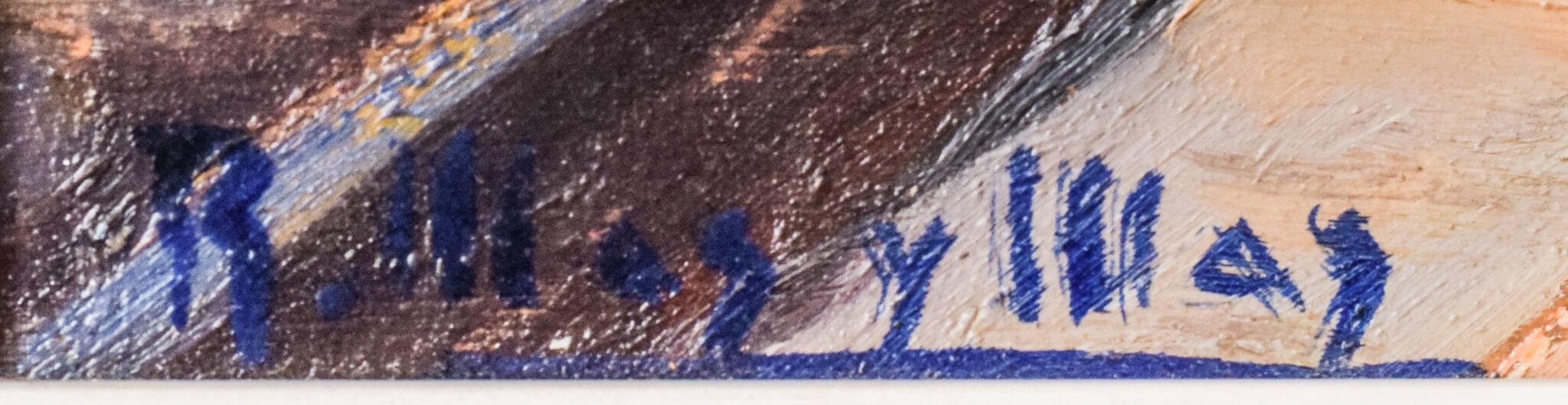 Post impressionist landscape with boats, Ramón Mas i Mas