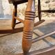 Vintage French Beech Rocking Chair – Mid-20th Century Windsor Style