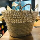 Openwork wicker basket