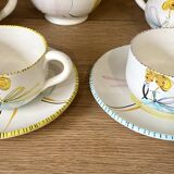 Duo tea or coffee service by the Cerenne workshop in Vallauris, circa 1955