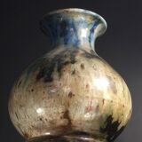 Roger Guerin, monumental trilobed vase, unique piece, 102 cm tall, salt-glazed stoneware