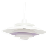 White Scandinavian Form Light lamp, 1970s