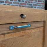 Curtain-top filing cabinet