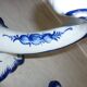 Pair of 2-pointed ceramic candlesticks from Portugal