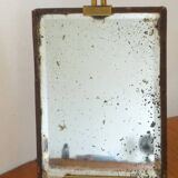 Table mirror on a brass easel