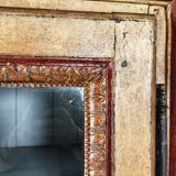 Vitrine française ancienne peinte