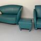 Living room sofa and armchair Atlantis design from the 90s by Wittmann vintage