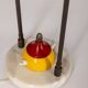 Lampe de table vintage des années 1950, abat-jour conique, design stilnovo