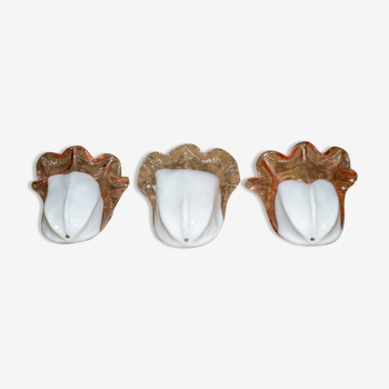 Set of three original Murona wallsconces La Murrina