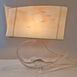 Vintage crystal lamp from the 1970s