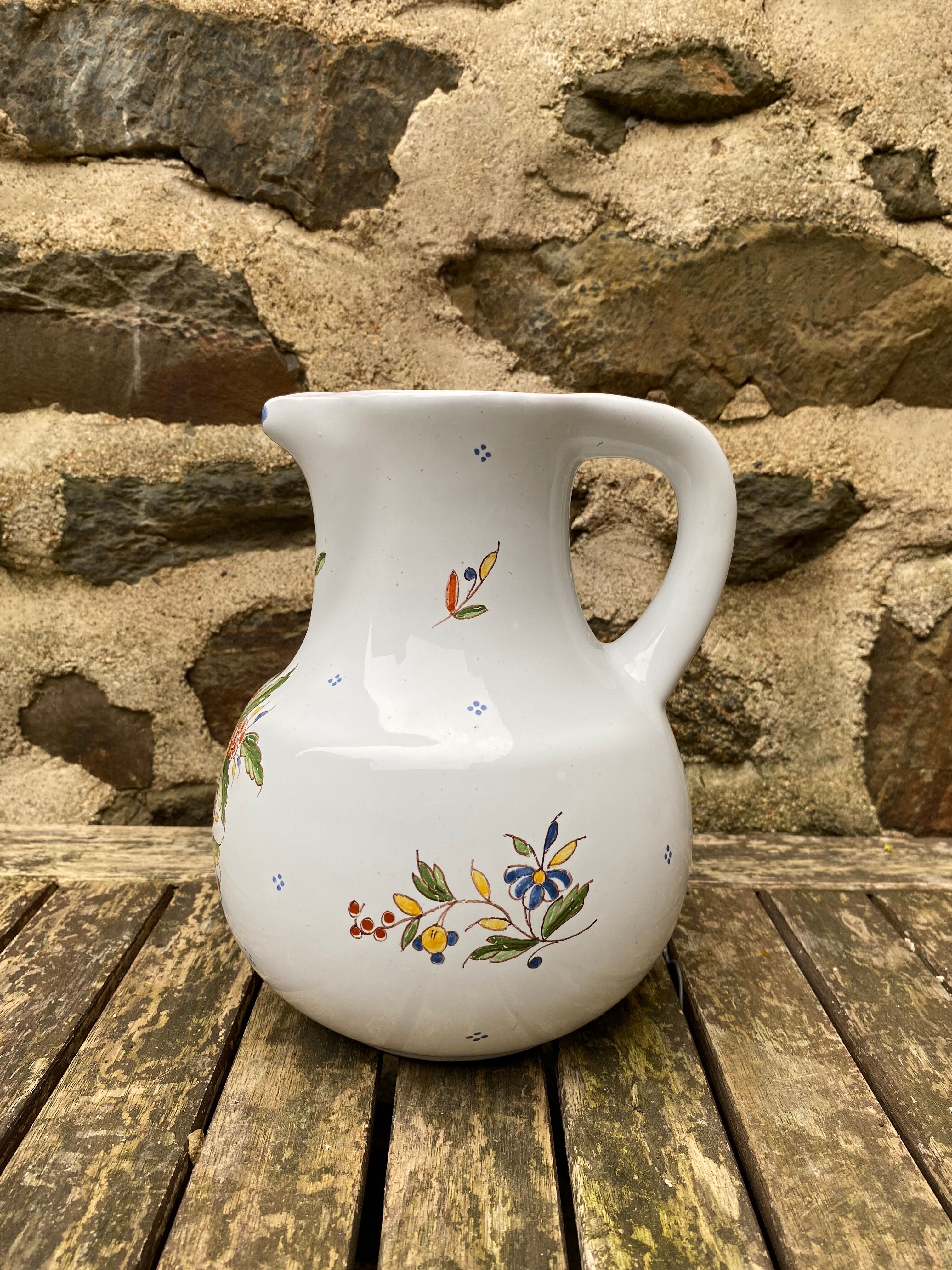 Pitcher handmade décor Rouen