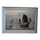 marine painting sailboats seaside in Asia HSP signed
