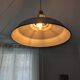 Industrial white metal pendant light