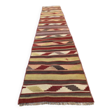 Old Turkish narrow Kilim Runner 270x53 cm shabby chic, vintage kelim
