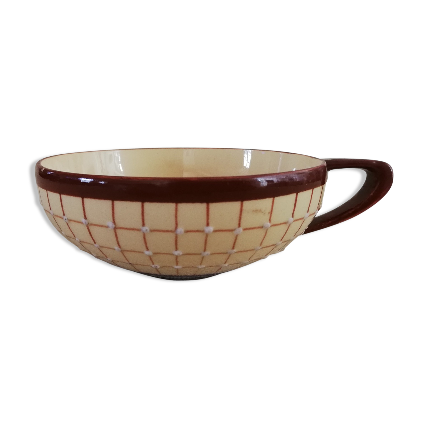 Earthenware cup 1940s-1950s